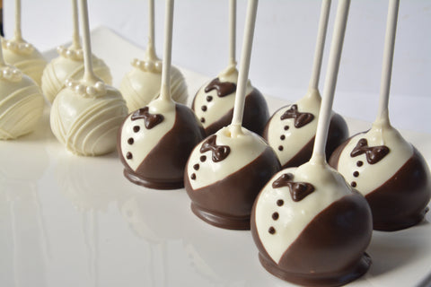 Bride & Groom Cake Pops (Set of 12)