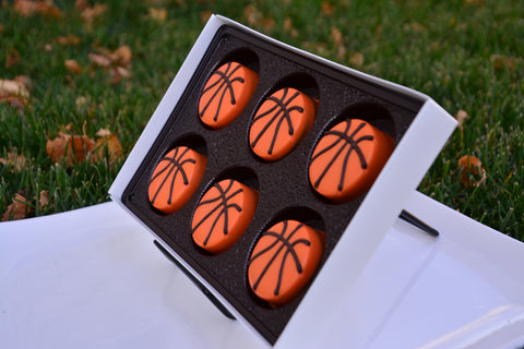 Basketball Themed Chocolate Covered Oreos