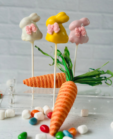 Pink & White Flowered Cakesicles (Set of 8)