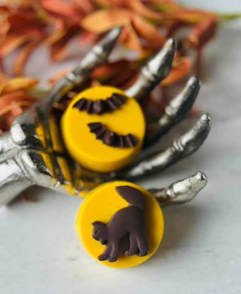 Cats & Bats Halloween Chocolate Covered Oreos (Set of 12)