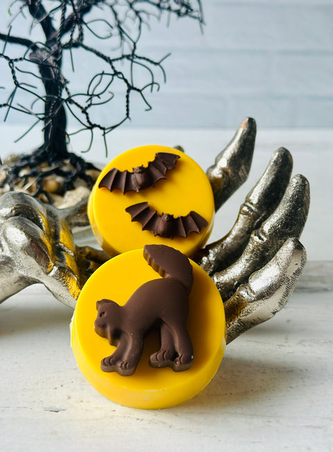 Cats & Bats Halloween Chocolate Covered Oreos (Set of 12)