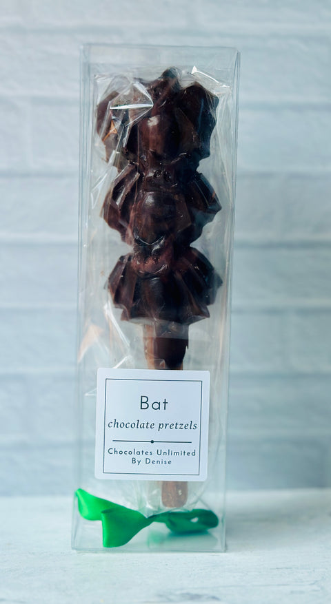 Bat Chocolate Covered Pretzels (set of 12)
