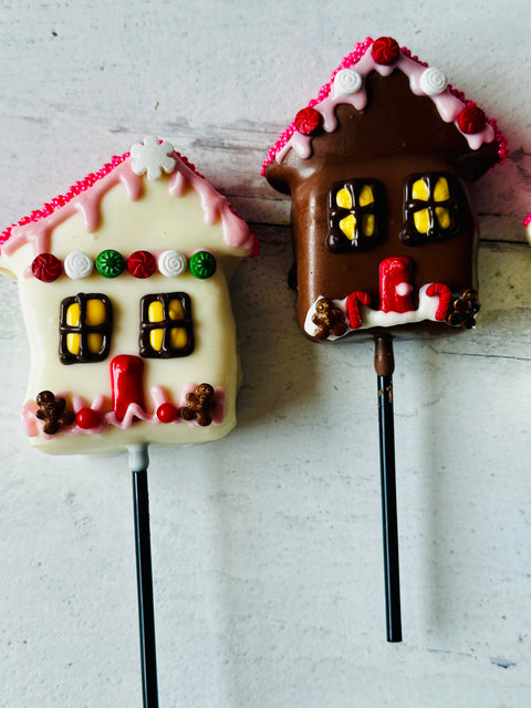 Christmas House Chocolate Covered Marshmallows (Set of 4)