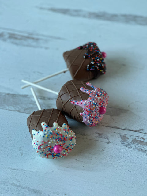 Jumbo Chocolate Dipped Marshmallows (Set of 12)