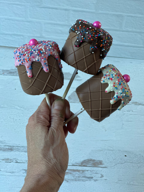 Jumbo Chocolate Dipped Marshmallows (Set of 12)