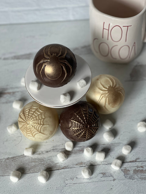 Spider Themed Designer Hot Cocoa Bombs (Set of 4)