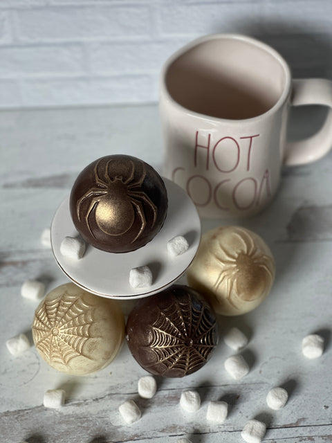 Spider Themed Designer Hot Cocoa Bombs (Set of 4)