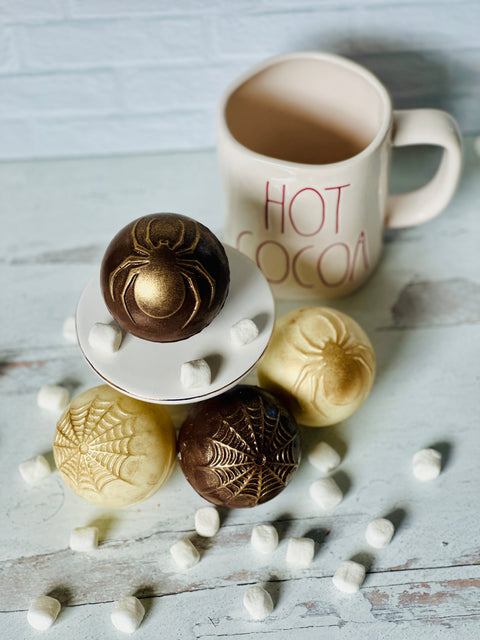 Spider Themed Designer Hot Cocoa Bombs (Set of 4)