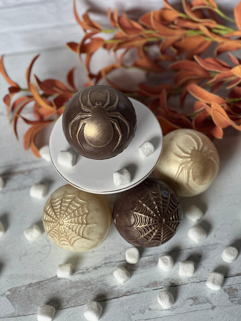 Spider Themed Designer Hot Cocoa Bombs (Set of 4)