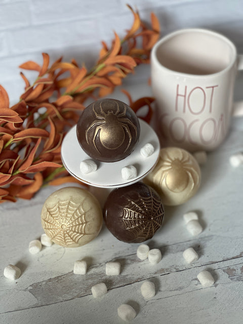 Spider Themed Designer Hot Cocoa Bombs (Set of 4)