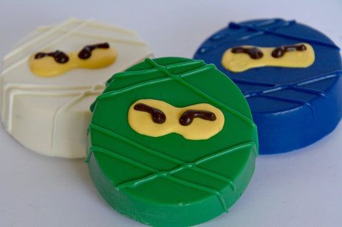 Ninja Themed Chocolate Covered Oreos
