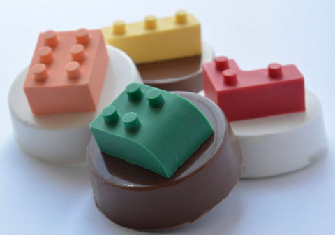 Bricks Themed Chocolate Covered Oreos (Set of 12)