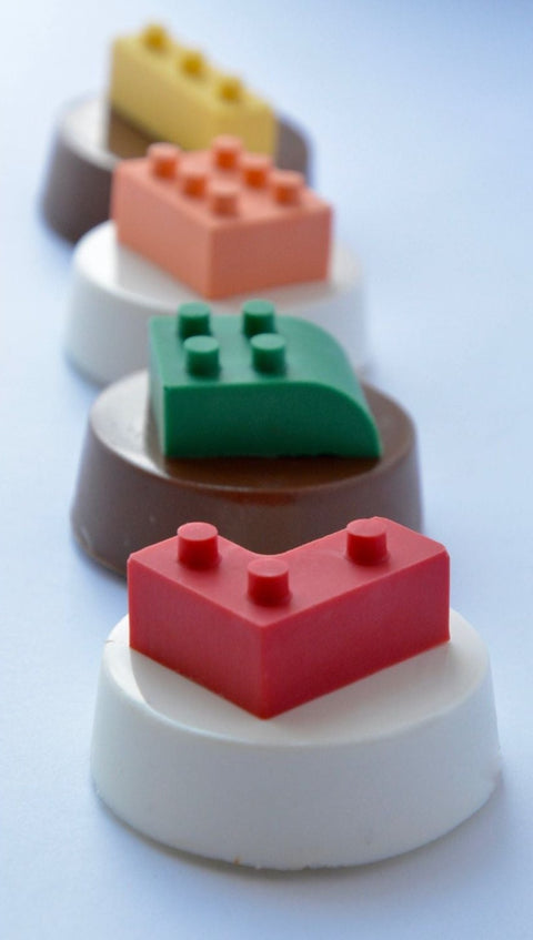 Bricks Themed Chocolate Covered Oreos (Set of 12)