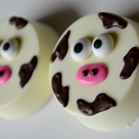 Cow Inspired Chocolate Covered Oreos (Set of 12)