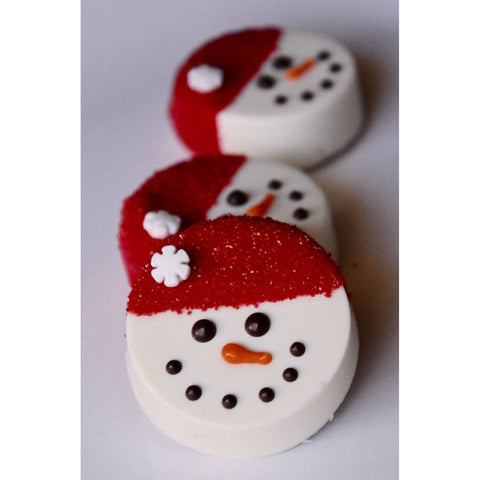 Snowmen Inspired Chocolate Covered Oreos (Set of 12)