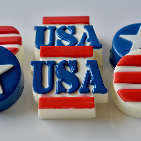 American Themed Chocolate Covered Oreos (Set of 12)