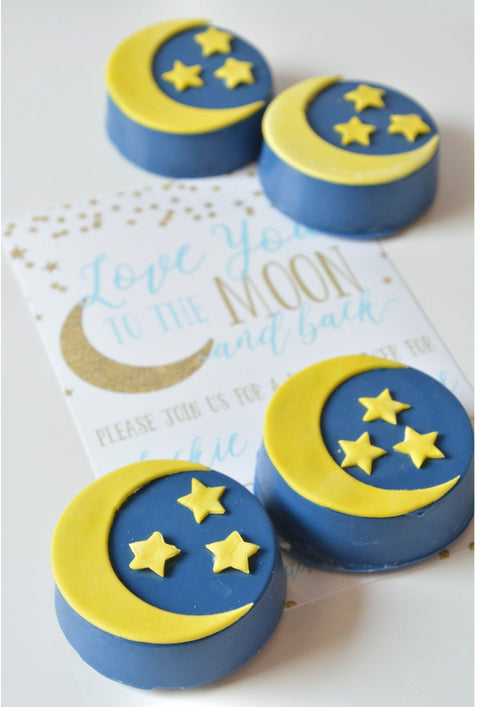 Chocolate Covered "Love You to the Moon" Oreos (Set of 12)