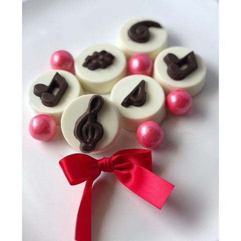 Musical Note Inspired Chocolate Covered Oreos (Set 0f 12)