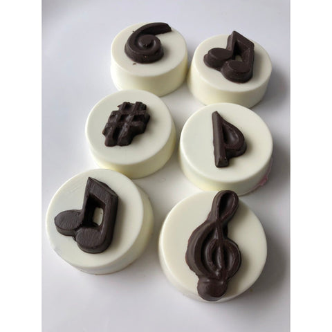 Musical Note Inspired Chocolate Covered Oreos (Set 0f 12)