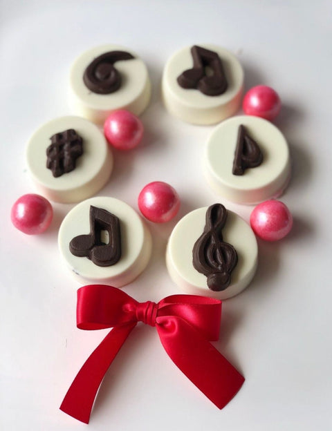 Musical Note Inspired Chocolate Covered Oreos (Set 0f 12)