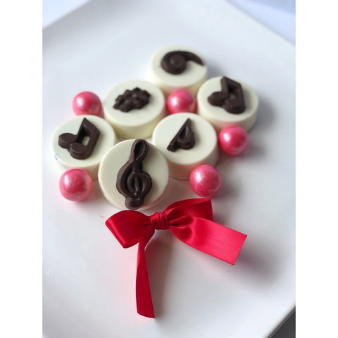 Musical Note Inspired Chocolate Covered Oreos (Set 0f 12)