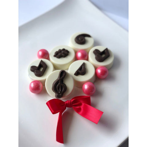 Musical Note Inspired Chocolate Covered Oreos (Set 0f 12)