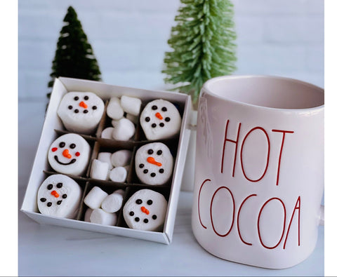 Hot Cocoa Snowman Toppers (Box of 6)
