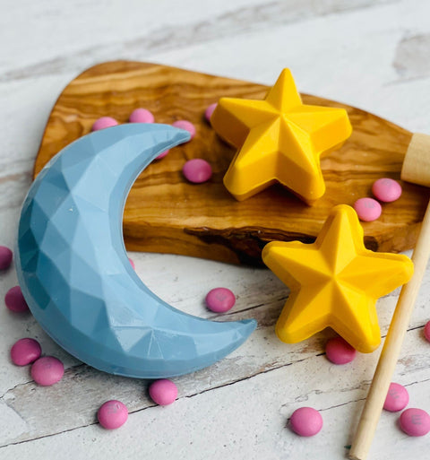 Breakable Chocolate Moon and Star Gift Box