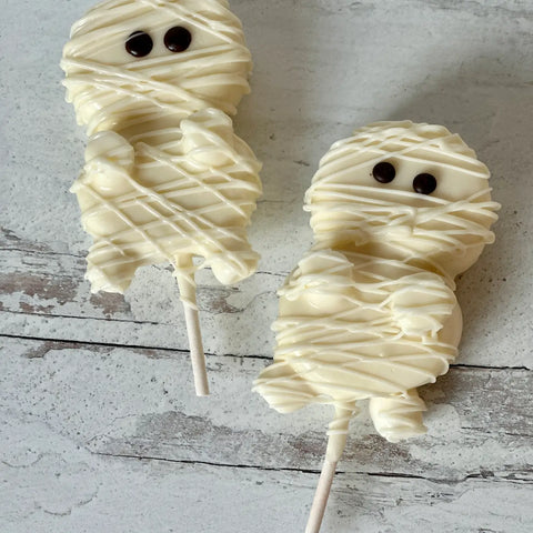 Chocolate Covered Marshmallow Mummy Pops (Set of 6)