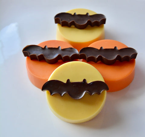 Bat Themed Chocolate Covered Oreo Cookies (Set of 12)