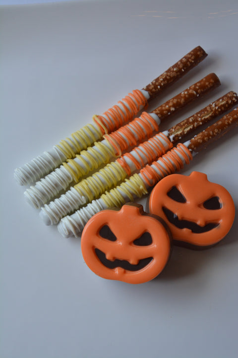 Pumpkin Chocolate Covered Oreos