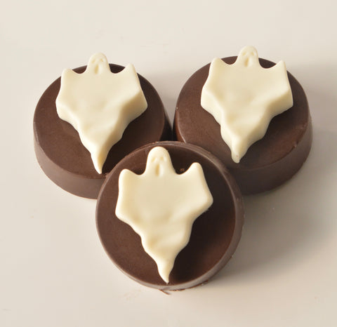 Chocolate Covered Ghost Cookies