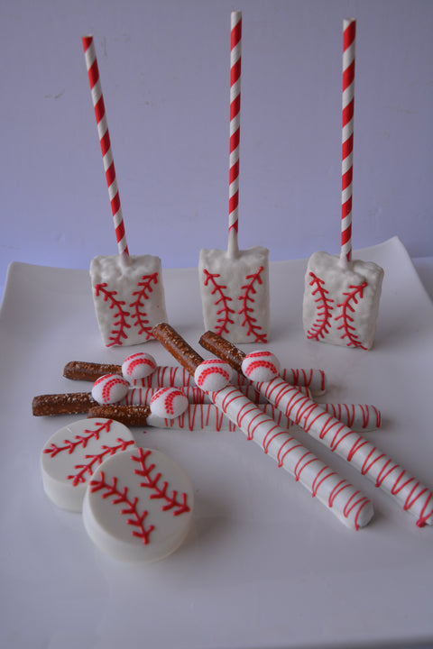 Chocolate Covered Baseball Pretzels