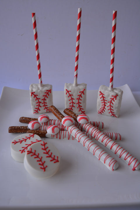 Baseball Themed Chocolate Covered Oreos