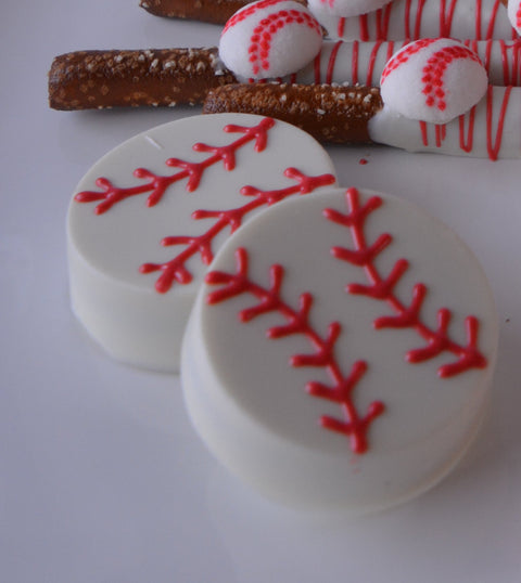 Baseball Themed Chocolate Covered Oreos