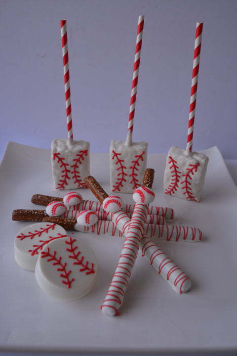 Chocolate Covered Baseball Pretzels