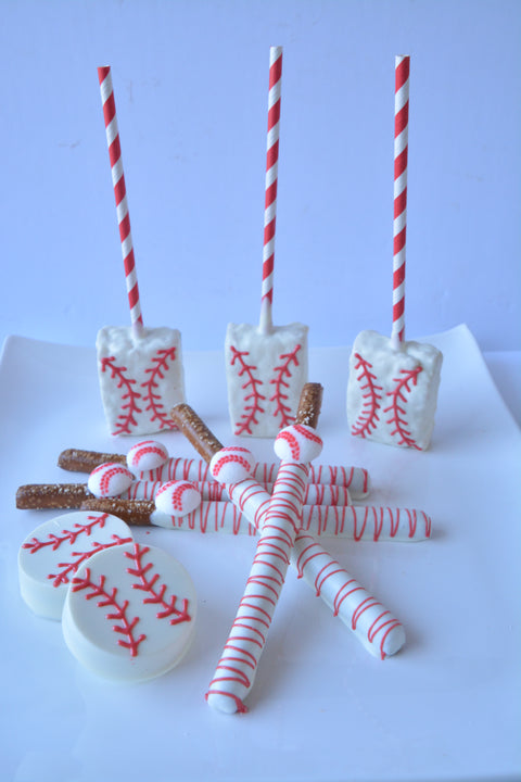 Chocolate Covered Baseball Pretzels