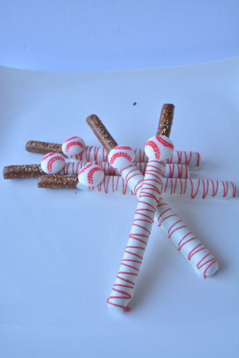 Chocolate Covered Baseball Pretzels