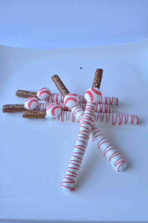 Chocolate Covered Baseball Pretzels