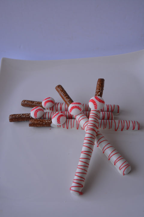 Chocolate Covered Baseball Pretzels