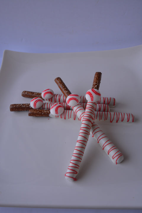 Chocolate Covered Baseball Pretzels