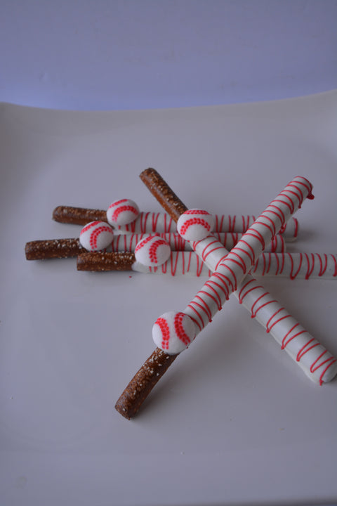 Chocolate Covered Baseball Pretzels