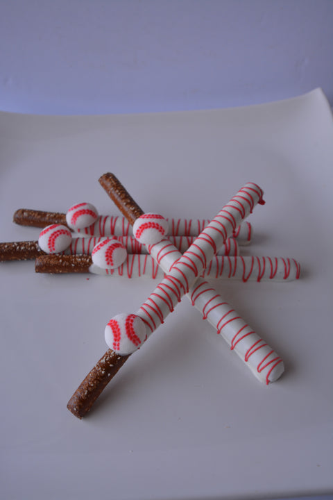 Chocolate Covered Baseball Pretzels