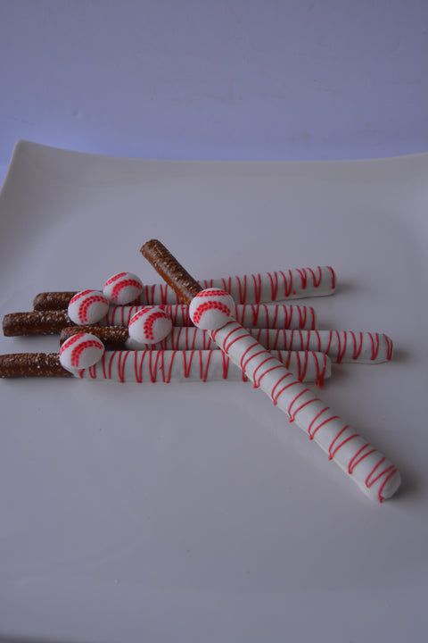 Chocolate Covered Baseball Pretzels