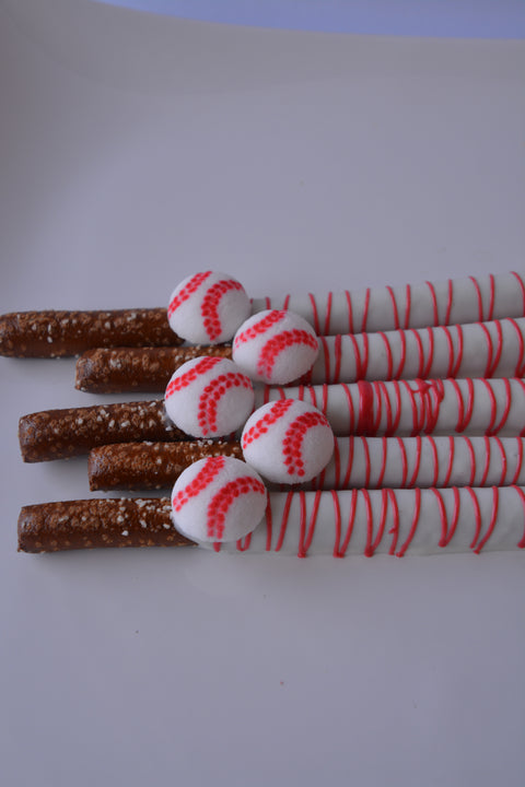 Chocolate Covered Baseball Pretzels