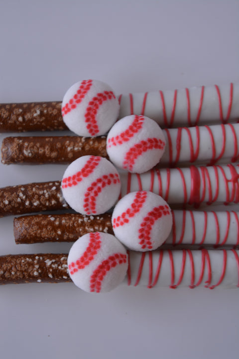 Chocolate Covered Baseball Pretzels