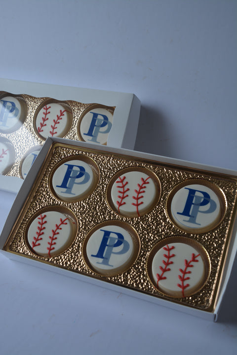 Baseball Chocolate Covered Custom Oreos