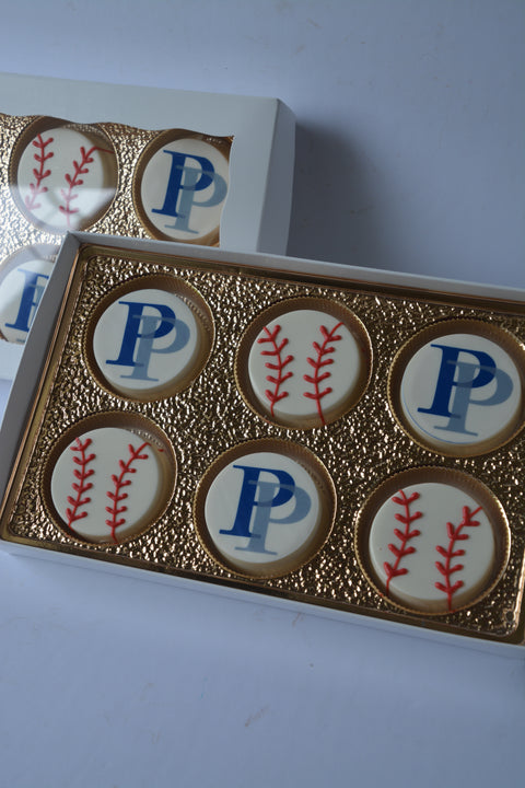 Baseball Chocolate Covered Custom Oreos