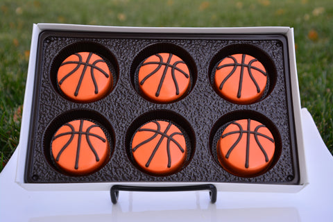 Basketball Themed Chocolate Covered Oreos