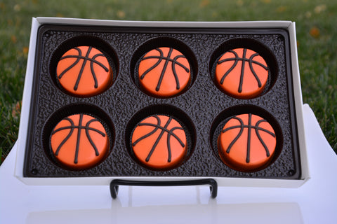 Basketball Themed Chocolate Covered Oreos